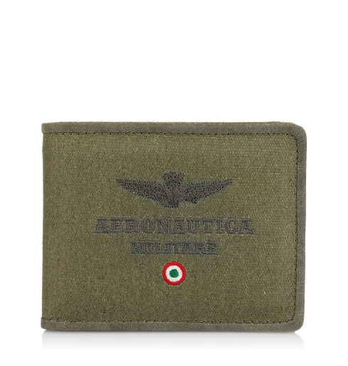AERONAUTICA MILITARE AM-337 CITY canvas men's wallet - BorsaBella