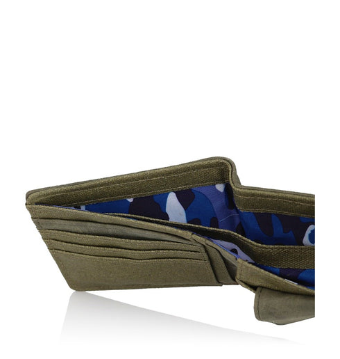 AERONAUTICA MILITARE AM-337 CITY canvas men's wallet - BorsaBella