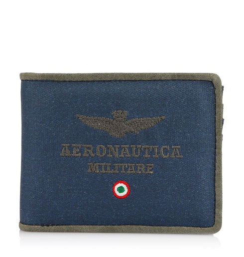 AERONAUTICA MILITARE AM-337 CITY canvas men's wallet - BorsaBella