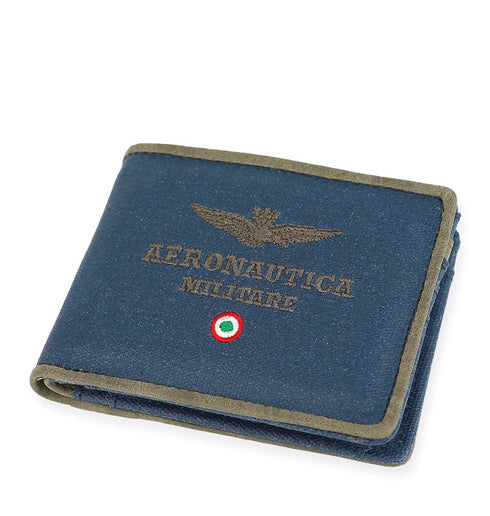 AERONAUTICA MILITARE AM-337 CITY canvas men's wallet - BorsaBella