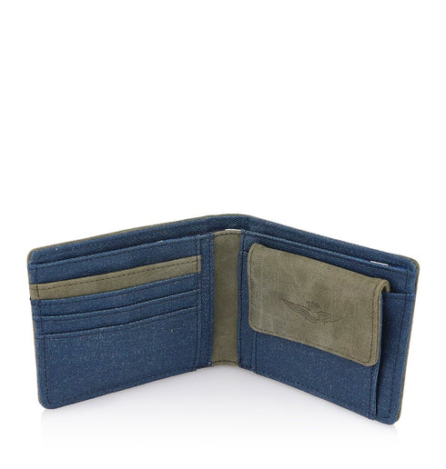 AERONAUTICA MILITARE AM-337 CITY canvas men's wallet - BorsaBella