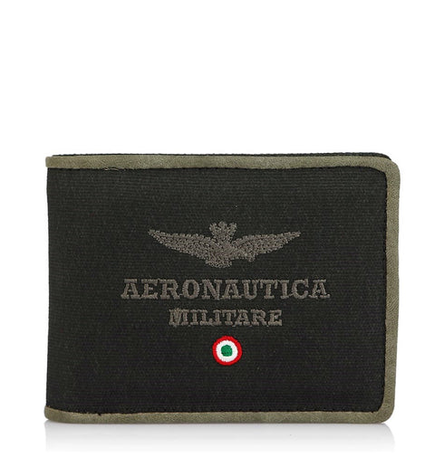 AERONAUTICA MILITARE AM-337 CITY canvas men's wallet - BorsaBella